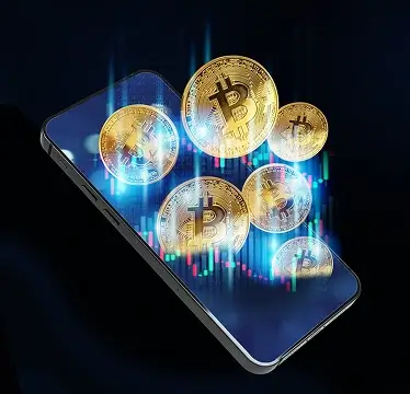 Trading-Dashboard der BitcoinApex App auf Smartphone